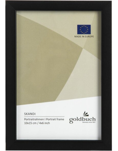 Goldbuch Holz-Fotorahmen Skandi 10x15 cm schwarz