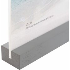 Acrylic photo frame Solid 10x15 cm gray