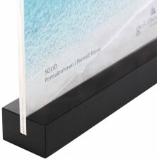 Acrylic photo frame Solid 10x15 cm black