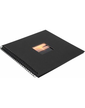 Spiraalalbum Khari zwart mat paginas 33x33 cm