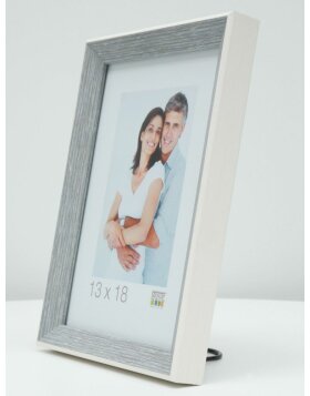 S46CH7 Photo frame in grey-blue with white border