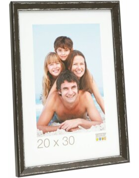 S46DF2 Photo frame in black with silver bevel