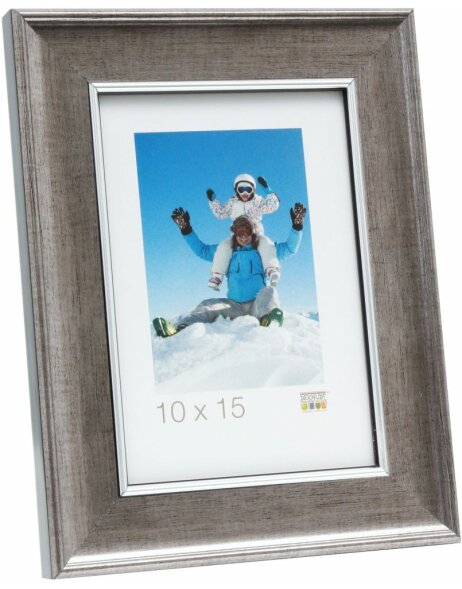 S46ED1 Wooden photo frame in silver colour