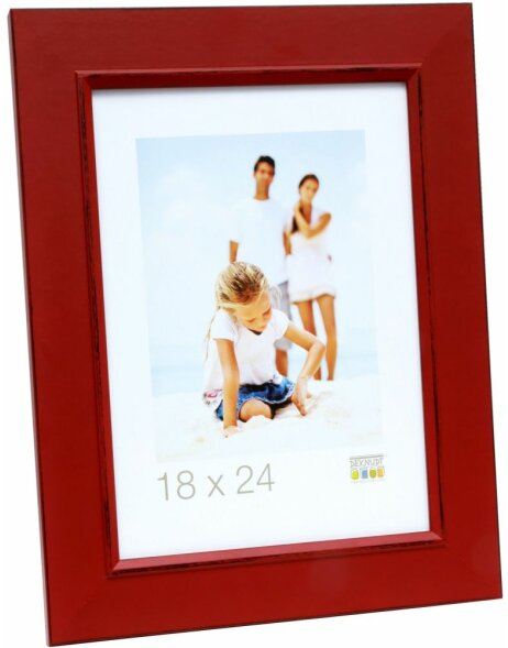 S46FF4 Picture frame painted in red