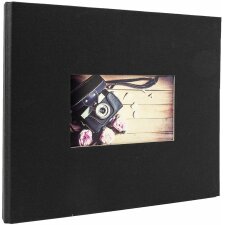 Ceanothe Álbum de fotos Studio negro 23x28 cm 60 páginas negras