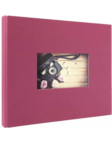 Panodia Album fotografico Studio fucsia 23x28 cm 60 pagine nere