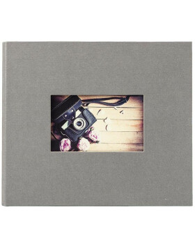 Panodia Álbum de fotos Studio gris 23x28 cm 60 páginas negras