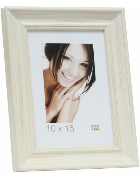 S46LF1 White painted photo frame in cottage style
