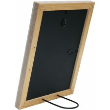 S46MF1 White photo frame in a beach wood style