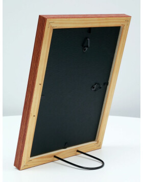 S46MF3 Brown photo frame in a beach wood style