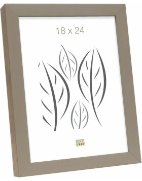 S46PH3 Wooden photo frame in beige with a wood coloured side