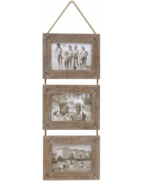 S67TV1 Photo hanger in driftwood for 3 pictures