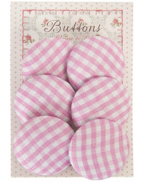 Carte &agrave; boutons 4x6 cm - Clayre &amp; Eef 6PA0298