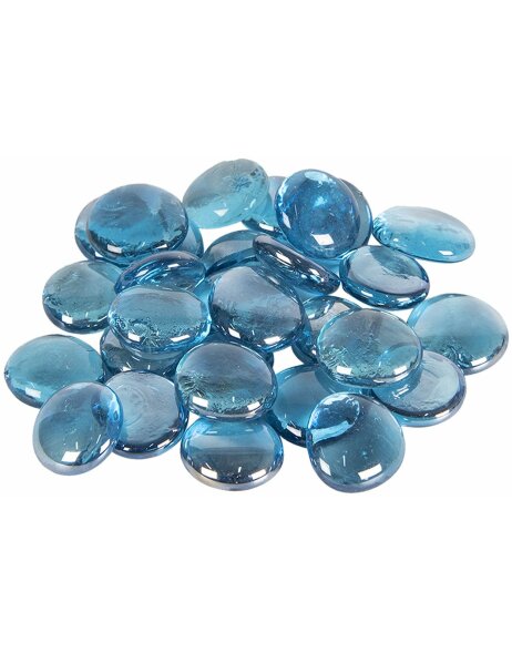 Decoration stones blue 300 gr - 28-30 mm - Clayre &amp; Eef