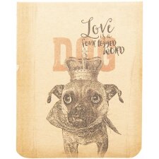 Notebook dog 8x10x1 cm - Clayre & Eef 6PA0504