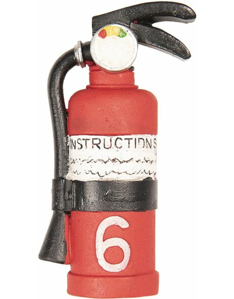 Magnet fire extinguisher 4x2x8 cm - Clayre &amp; Eef 6PR2533