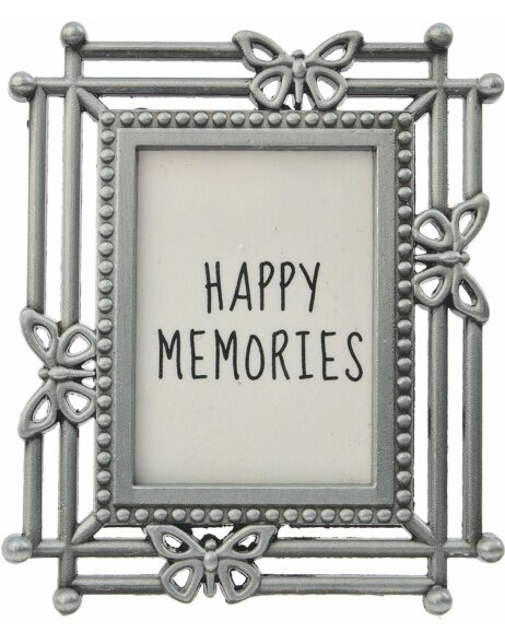 Photo frame 4x6 cm silver coloured - ME Lady MLFF0007ZI