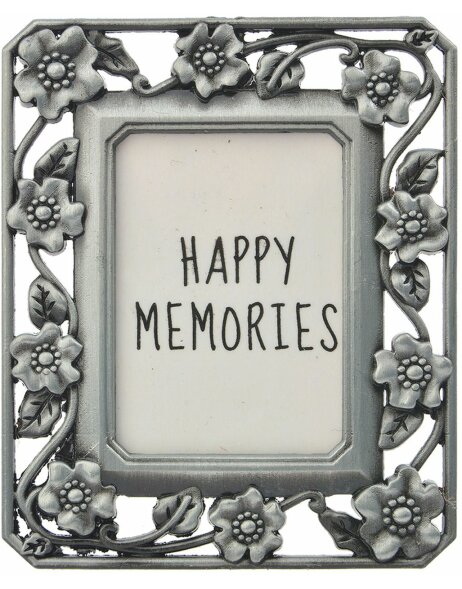 Photo frame 4x5 cm silver coloured - ME Lady MLFF0014ZI