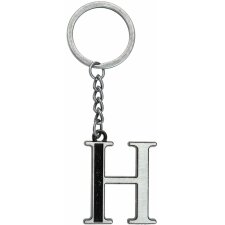 Brelok do kluczy H w kolorze srebrnym - MLKCH0373-H