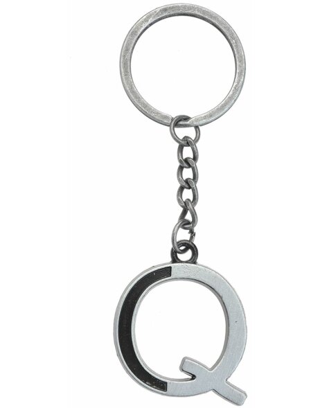 Key chain Q silver coloured - ME Lady MLKCH0373-Q