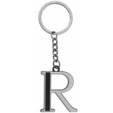 Schlüsselanhänger R silberfarben - MLKCH0373-R