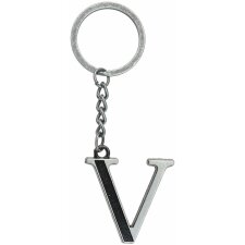 Key chain V silver coloured - ME Lady MLKCH0373-V