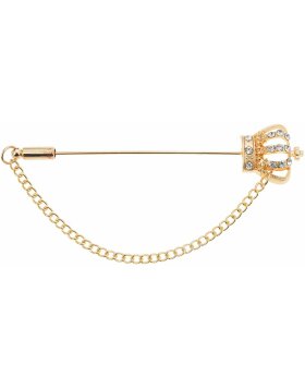 Brooch crown gold coloured - ME Lady MLBR0160