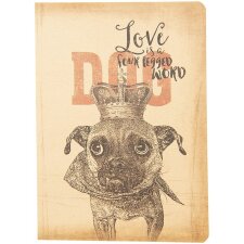 Notebook dog 13x19x1 cm - Clayre & Eef 6PA0501