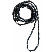 Necklace 4mmx1m black - ME Lady MLNC0077