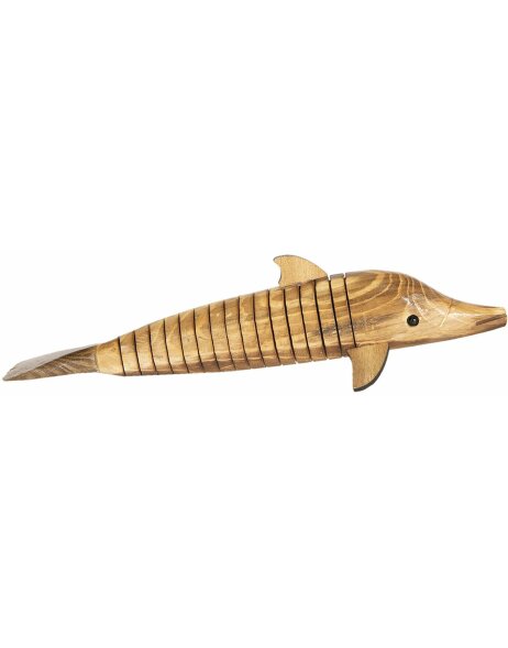 Decoration wooden dolphin 32x5 cm - Clayre &amp; Eef 6H1841