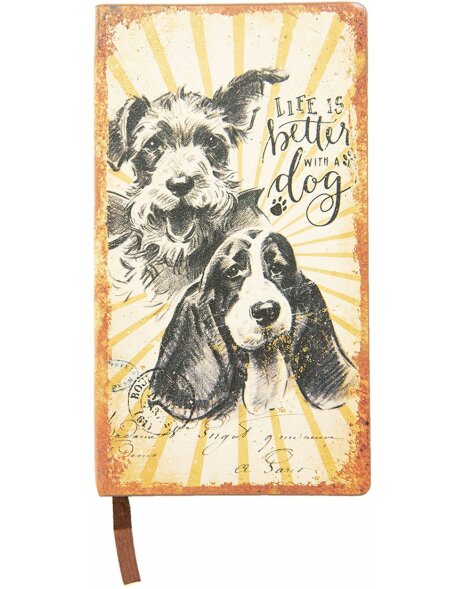 Notebook dogs 18x10x1 cm - Clayre &amp; Eef 6PA0507