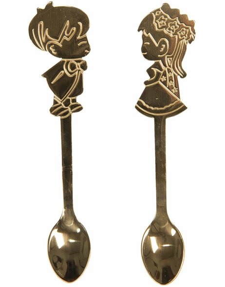 Spoon children (2 pieces) 2x12 cm - Clayre &amp; Eef 64454GO