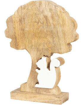 Decoration tree with squirrel 18x13x5 cm - Clayre & Eef