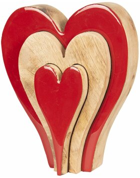 Decoration heart 16x13x3 cm - Clayre & Eef 6H1776S