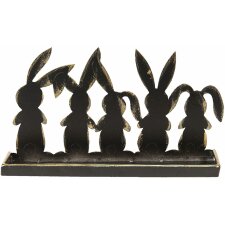 Decoration rabbits 20x5x11 cm - Clayre & Eef 64331