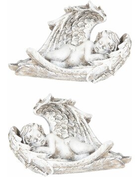 Decoration angel (2 pieces) 10x6x7 cm - Clayre & Eef 6PR2707