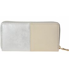 Wallet 19x10 cm silver coloured - Juleeze JZWA0069ZI