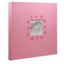 Babyalbum dierenriemteken - roze