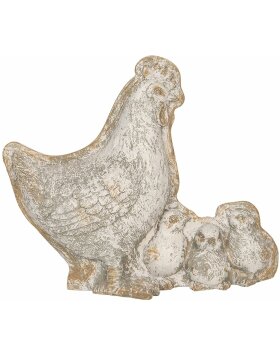 Decoración pollo con pollito 20x7x17 cm - 6PR2606