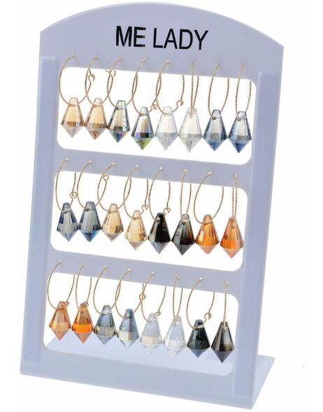 Earrings (12) multicolor - mlerset0019
