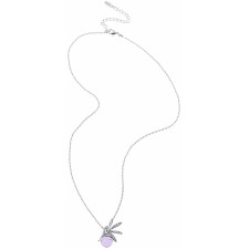 Necklace crystal silver coloured - ME Lady MLNC0217