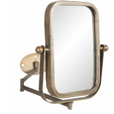 Rotating mirror with wall mount black 34x2x35 cm - Clayre & Eef