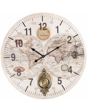 Horloge Ø 58x4 cm - 1xAA - Clayre & Eef 6KL0581