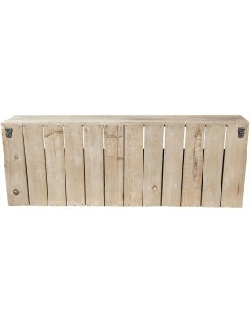 Żelazna półka z drewnem 71x18x26 cm - 50333