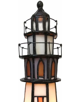 Table lamp Tiffany lighthouse 11x11x25 cm 1x E14 max 25W