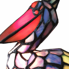 Lampe de table Tiffany oiseau 24x19x31 cm 1x E14 max 25W
