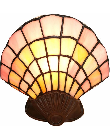 Wall lamp Tiffany shell 25x20 cm 1x E14 max 25W - Clayre &amp; Eef