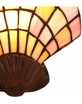 Wall lamp Tiffany shell 25x20 cm 1x E14 max 25W - Clayre & Eef