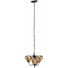 Lampada a sospensione Tiffany Ø 39x125 cm E14-max 3x40W