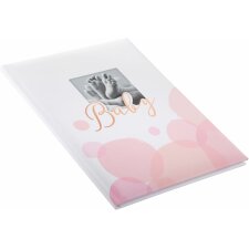 Baby diary Bubbles pink